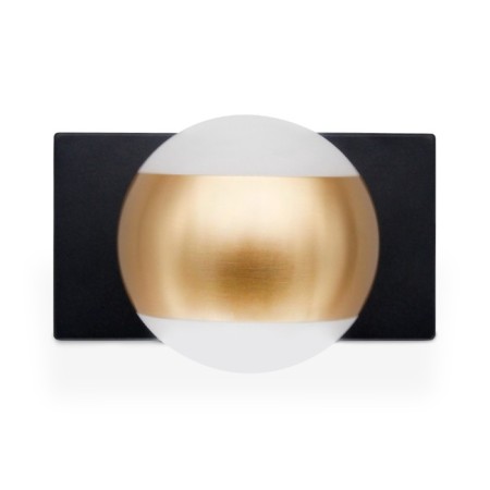 Wall rotary lamp with AMBRELLA LIGHT, WALL, FW571, G9, Black Sand, Gold-3