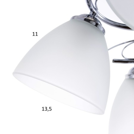 Chandelier 2024/5 E27 60W chrome 52x52x25 cm Bayerlux-5