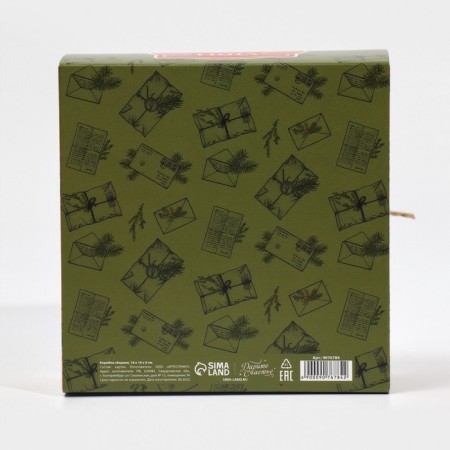 Box the team "New Year's Post", 16 x 16 x 6 cm, New Year-6