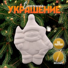 Christmas tree decoration for coloring 