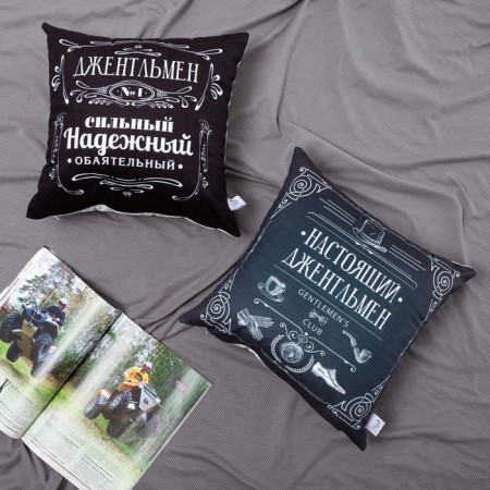 Pillowcase decorative Ethel "Gentleman" 40x40 cm, 100% p/e-1