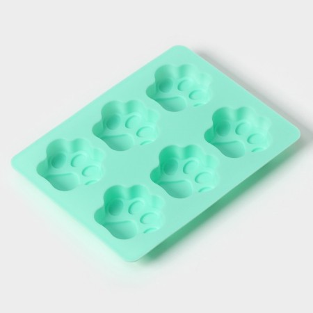 Baking uniform “Animals. Lucky”, silicone, 18 × 13.8 cm, 6 cells (5 × 5.4 cm), Mix color-3