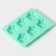 Baking uniform “Animals. Lucky”, silicone, 18 × 13.8 cm, 6 cells (5 × 5.4 cm), Mix color