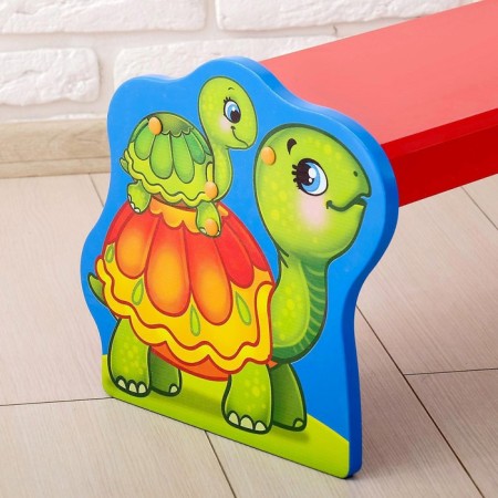 Bench Baby "Turtle", the color is red and blue-5