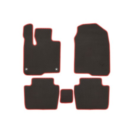 Rugs in the EVA salon for Honda ZR-V 2023-, SUV, (red edging), 5 pcs.