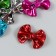 Busina for creativity plastic "Bow glossy metallic" mix 3.1x2.3x0.9 cm