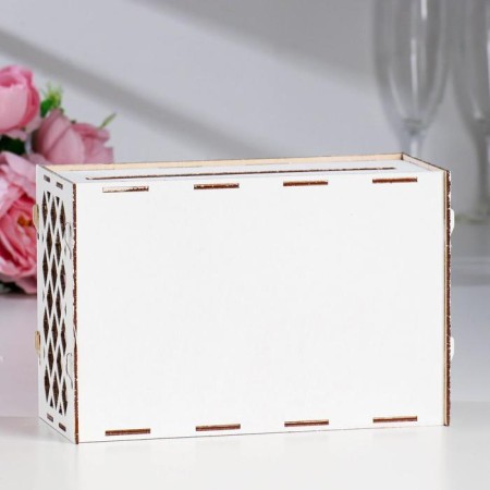 Wedding Bank "Family Bank", white, prefabricated, 24x10x16 cm-2