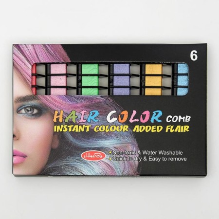 Shallows for hair with a nozzle, set, 6 colors