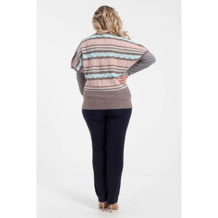 Women's vest, size 60, pink color-8