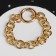 Bracelet "Chain" parallel rings, color gold, l = 23