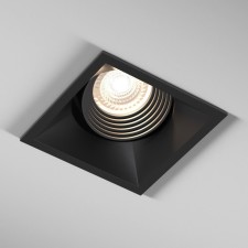 Builtrous lamp Elektrostandard, Punto, 90x90x43 mm, GU10, black color