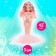 Fairytale doll "Beautiful Mermaid", pink color