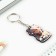 Key keychain with the icon "Girl Cat", anime