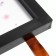 Triple photo frame on braid L-3 10x15 cm black (plastic screen)