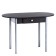 Oval table with an economy drawer 1100x600x750 Metalik gray/wenge