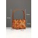 Set 2 pcs of wicker baskets, 20 x 20 x 12, 16 x 16 x 10 cm, handle h = 15 cm,