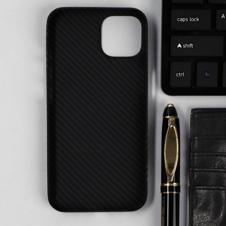 Hoco Case for iPhone 14, Kevland texture, black and gray-2