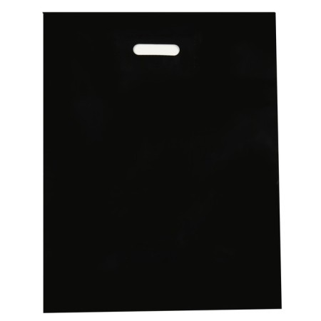 Polyethylene package with a cut pen, black, 40 x 50 cm, 90 μm