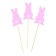 Set of toppers "Bunny", 3 pcs., Mix colors