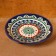 Plate of the Rishtan ceramics "Flowers", blue, flat, 15 cm, mix