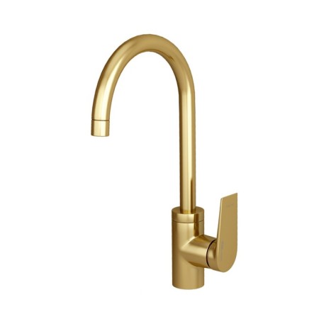 Kitchen mixer Wasserkraft Abens 5507, single -leaf, pour length 173 mm, gold-4