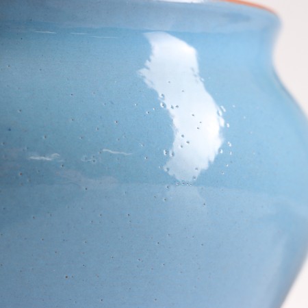 A hot pot with a Vyatka lid 0.6l, blue-3