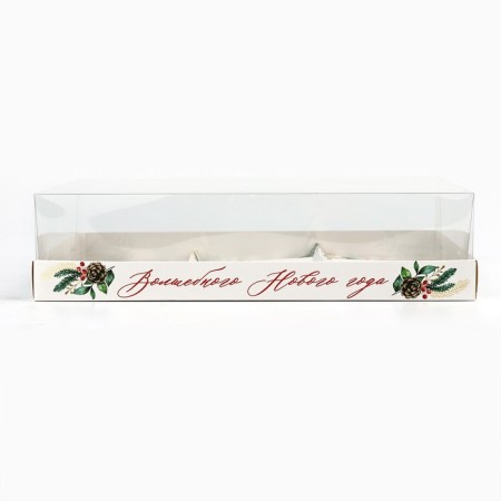 Box for Musser cakes "Magic New Year", 27 x 17.8 x 6.5 cm, New Year-3