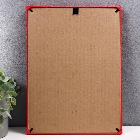 Photo frame plastic L-5 21x30 cm red (plastic screen)-2