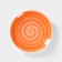 Porcelain plate Infinity, d = 17.5 cm, orange