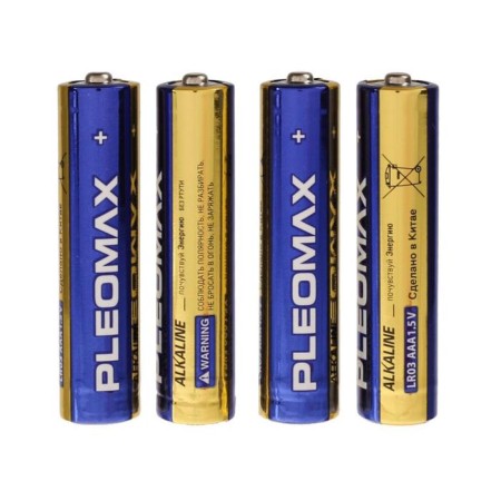 Battery Alkalin Pleomax, AAA, LR03-4S, 1.5V, Spike, 4 pcs.-1