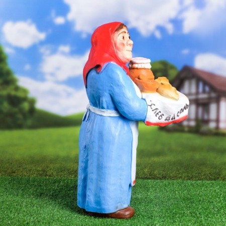 Garden figure "Grandma" bread and salt! "53x23x32cm-1