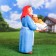 Garden figure "Grandma" bread and salt! "53x23x32cm