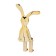 Toy on the car panel, bunnies, gold, plastic, set 2 pcs