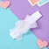 Hair bandage "Susie" shine, 3x16 cm, white