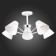 Ceiling EVOLUCE lamp. Sle106702-05. Lere. 5x60 watts, E27, 63x63x28 cm, white color, chrome