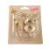Candle in the cake jubilee "line" (set 2 in 1), number 18, number 81, gold metallic, 6.5 cm
