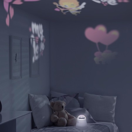 A desktop nightlight with a replaceable projection, 4W, white color-1