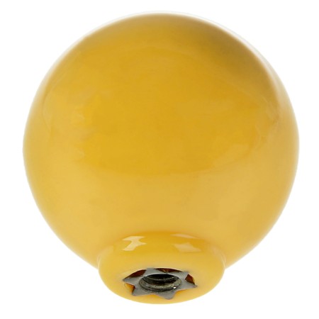 Handle button Plastic 008, plastic, yellow-1