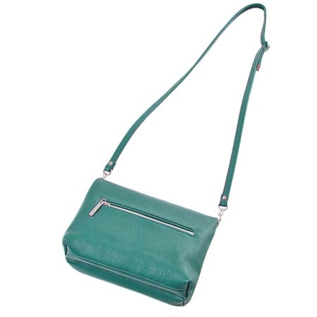 Bag Female claim. Kozh, lightning, green color-2