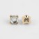 A set of buttons on the leg, d = 9 mm, 10 pcs, the color is transparent/gold