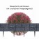 Decorative fence, 24 × 177.5 cm, 5 sections, plastic, gray, "stone"