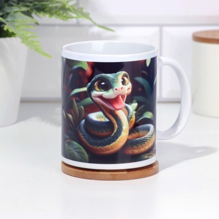 Sublimation mug "Snake", with application-2