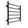The electric heated towel -sprayer "Sanprise" Aurora P6, 500x600 mm, left, black