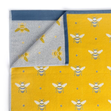 Terry towel Maya, size 50x90 cm, mustard color-1