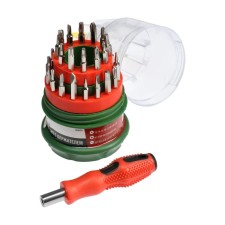 Set for accurate work scrap, holder with bats, in the case, 31 subject