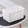 Loft storage basket, 5.3 l, 29.5 × 18.5 × 14.5 cm, white color