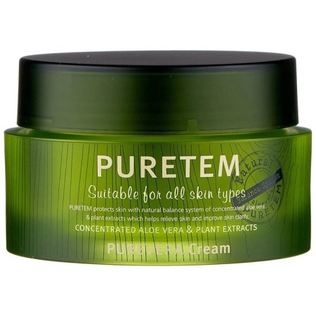 Facial Cream Welcos Puretem Purevera Cream, with Aloe Vera extract, 50 ml