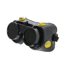 Protective tundra glasses, with darkened and ordinary mineral glasses