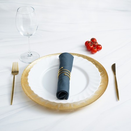 Ring for napkins "Spiral", 4.5 × 4 cm, gold color-8