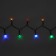 Street thread in the sun. bat. Uniel, "Milkyway", 5 m, IP44, 50 LED, 1 dir, multi